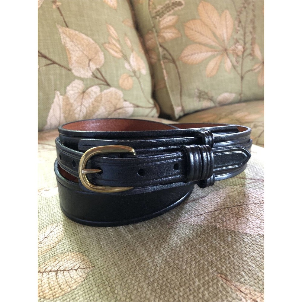 Don Hume 38 Men’s Black Leather Belt